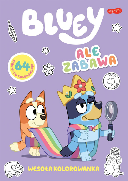 Bluey Ale Zabawa Wesoła Kolorowanka 3+ HarperKids