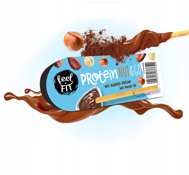 Krem czekoladowo-orzechowy feel FIT Protein NUT & GO 25 g