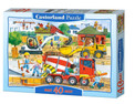 Puzzle MAXI 40 Układanka Auta PLAC BUDOWY Koparka Spychacz 4+ Castorland