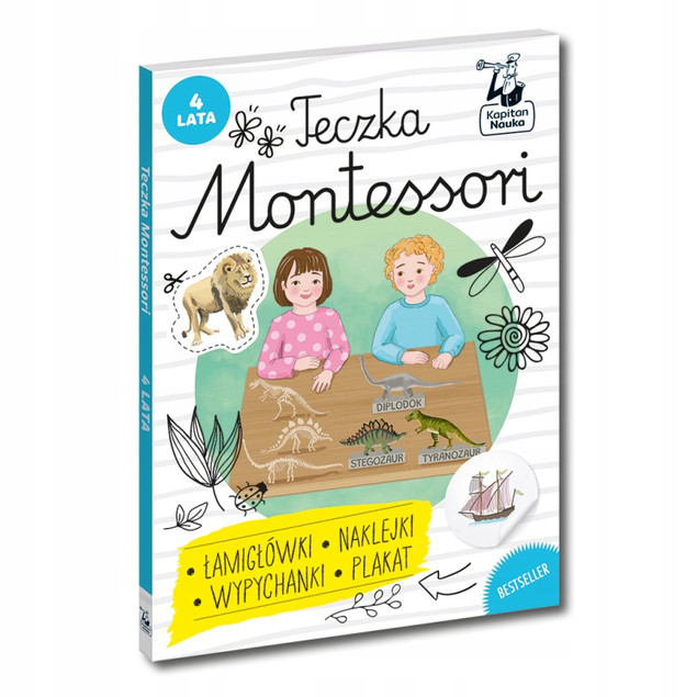 Teczka Montessori 4 lata Kapitan Nauka Zuzanna Osuchowska