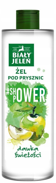 BIAŁY JELEŃ Żel Pod Prysznic NATURALNY Hipoalergiczny + MALINA + JABŁKO