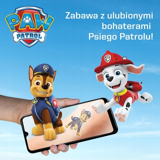 Tatuaże AR Psi Patrol w akcji