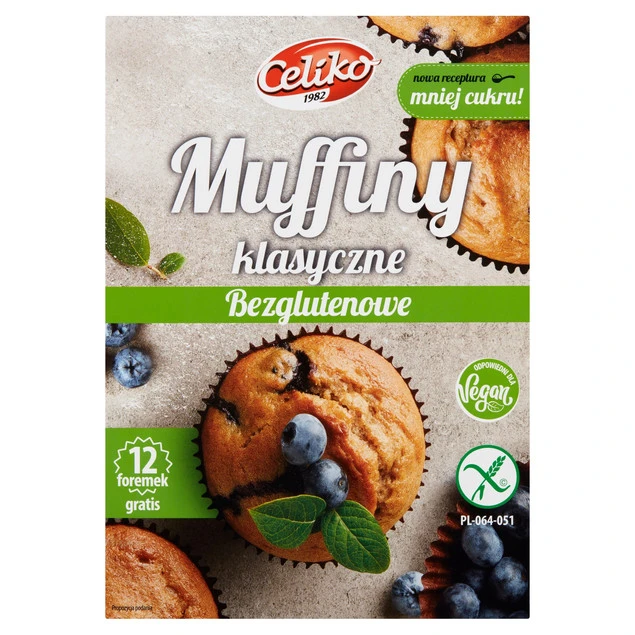 Gotowe muffiny z mieszanki Celiko