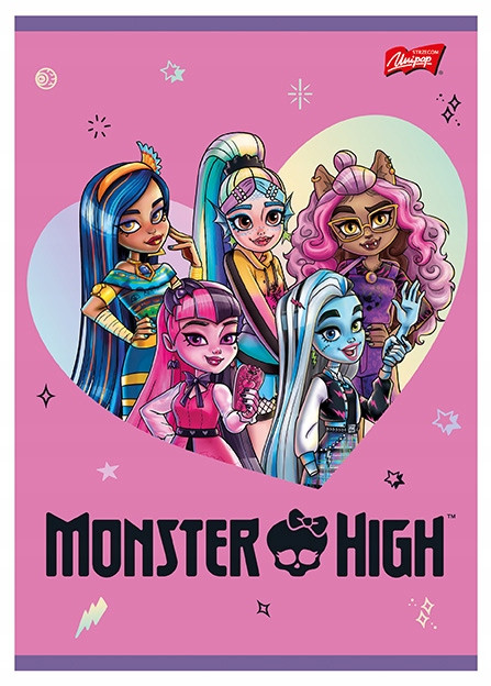 Zeszyt w kratkę Monster High A5 16 kartek