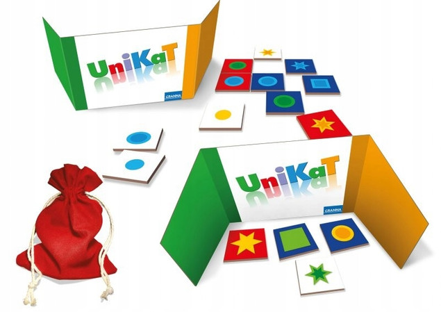 Unikat Edukacyjna Gra Planszowa Logiczna Spostrzegawczość 7+ Granna 04090