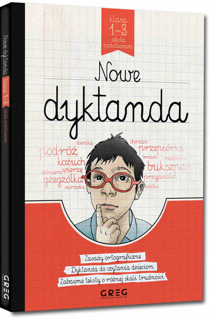 Nowe Dyktanda Szkoła Podstawowa Nauka Ortografii Klasy 1-3 BR Greg