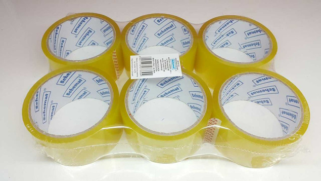 Taśma pakowa bezbarwna 48mm/50m, zestaw 6 sztuk