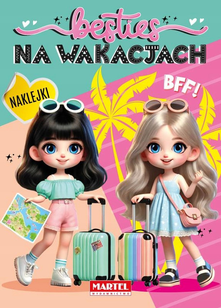 Kolorowanka z Naklejkami Besties Na WAKACJACH Martel