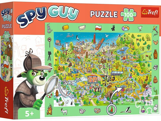 Puzzle Obserwacyjne 100 Układanka SPY GUY Detektyw Szukanie 4+ Trefl