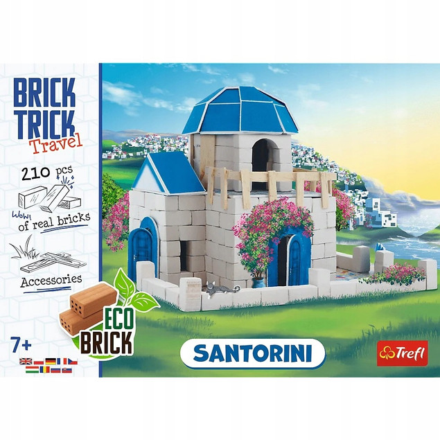 Klocki Trefl Brick Trick Travel Santorini Buduj z cegły