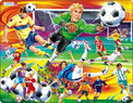Puzzle Larsen 65 elementów Piłka Nożna Futbol Soccer dla Dzieci 5+