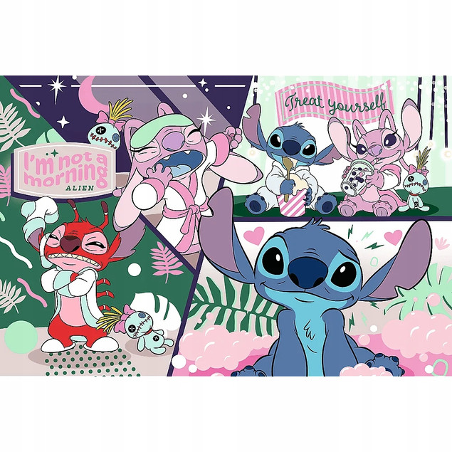 Puzzle Trefl Lilo & Stitch 300 el. Kosmiczny Duet + Plakat Kolekcjonerski