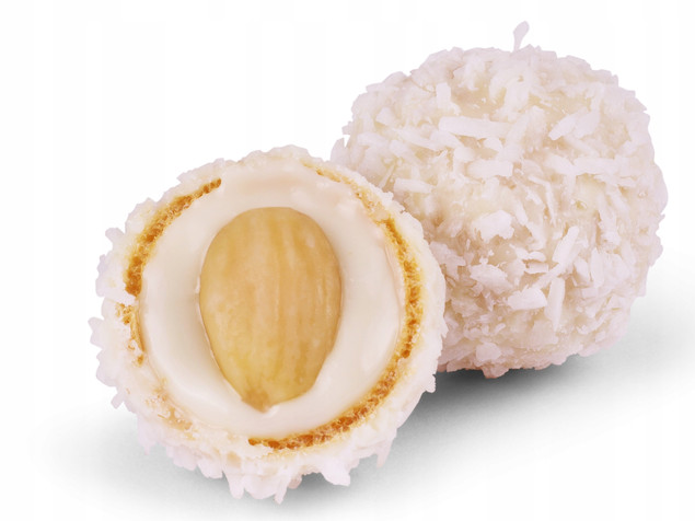Feel Fit Veganela balls, wegańskie praliny kokosowe z migdałem, bez cukru
