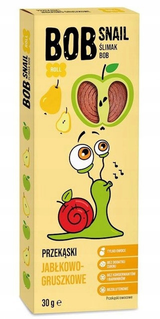 Bob Snail Rollsy Owocowe 6x30g bez cukru