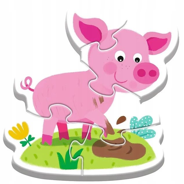 Pudełko Puzzle Baby Classic Na farmie Trefl