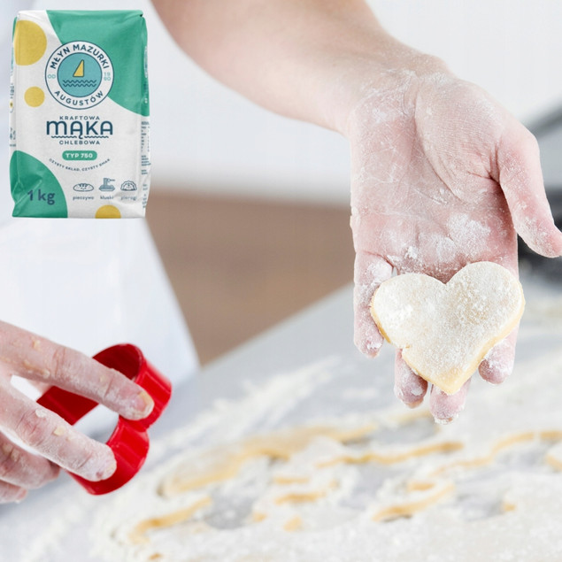Mąka pszenna chlebowa typ 750 Młyn Mazurki 1 kg