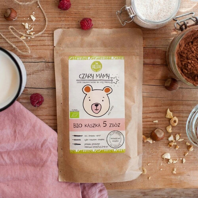 3x HELPA Ekologiczna Kaszka Dla Dzieci Bio Czary Mamy Pięć 5 Zbóż (3x200g)