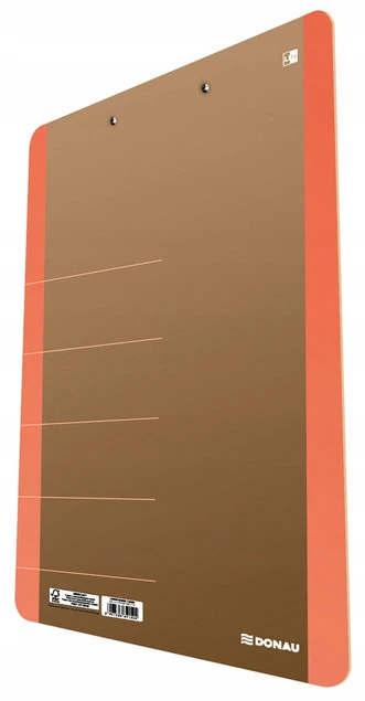Clipboard A4 Donau pomarańczowy