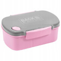 BackUp Lunchbox Śniadaniówka Szkolna RÓŻOWY 3 Przegródki BPA FREE