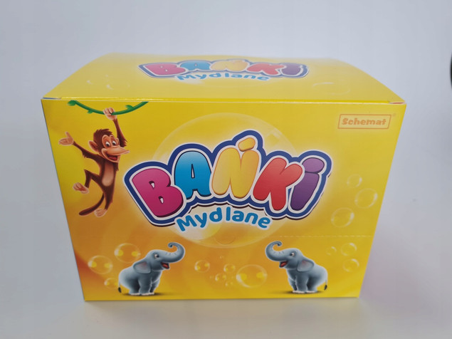 Bańki Mydlane Schemat Tradycyjne Wielokolorowe 60 ml