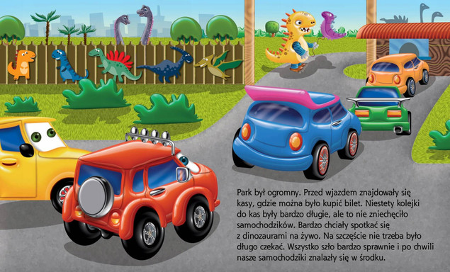 Samochodzik Franek Dinozaury - książeczka