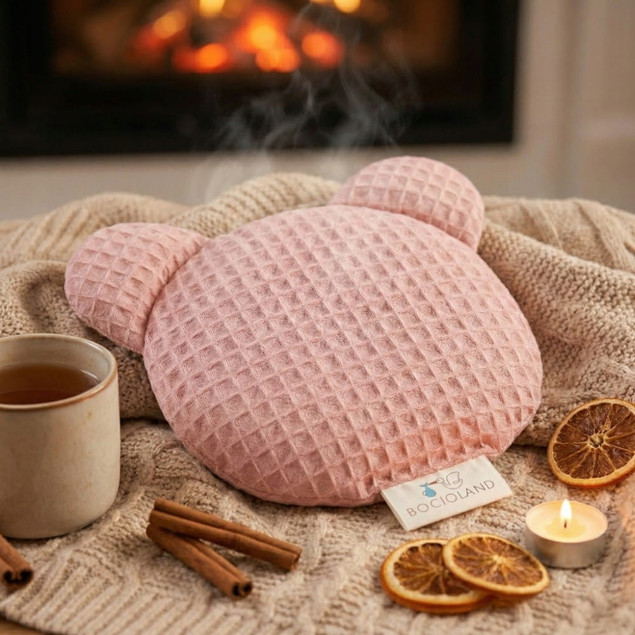 BOCIOLAND Termofor z PESTEK WIŚNI Medyczny Antyalergiczny Na Ból RÓŻ 180g