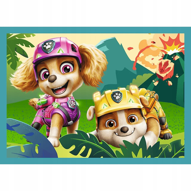 Trefl Puzzle 4w1 Psi Patrol, Historie z wyspy dinozaurów