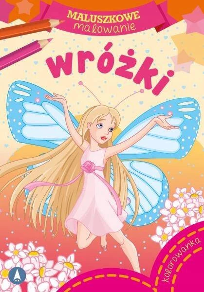 MALOWANKI KOLOROWANKI Z NAKLEJKAMI MALUSZKOWE MALOWANIE WRÓŻKI