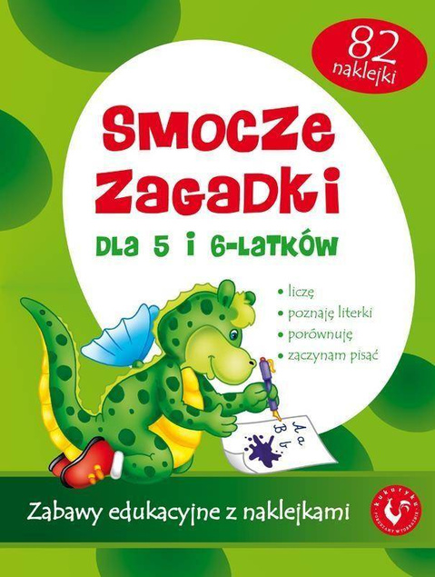 Zabawy Edukacyjne z Naklejkami Smocze Zagadki Kukuryku 