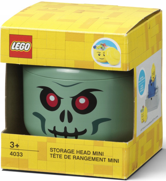 Pojemnik LEGO Głowa Mini Zielony Szkielet 360 ml 