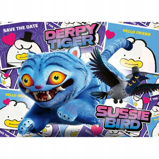 Kpop Demon Hunters Puzzle dla dzieci 4x100 elem K-popowe Łowczynie Demonów