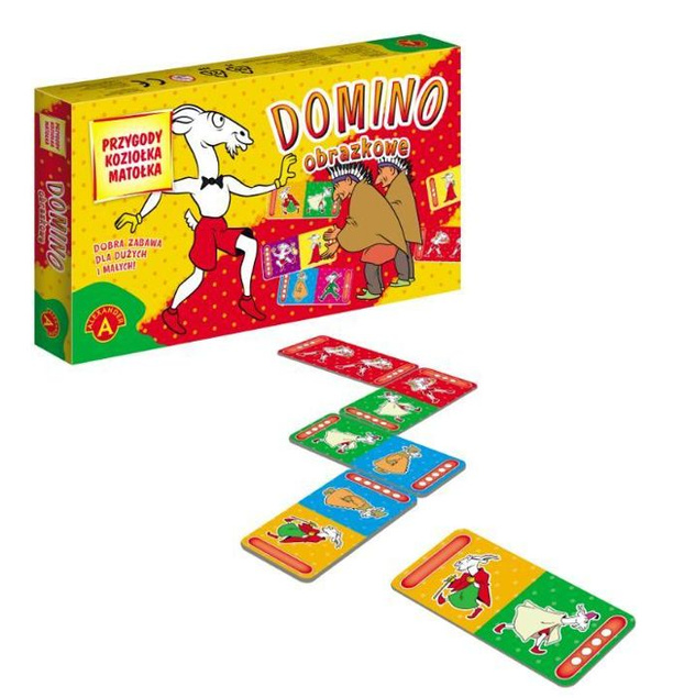 ALEXANDER, ZABAWKA EDUKACYJNA, DOMINO - PRZYGODY KOZIOŁKA MATOŁKA