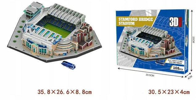 Puzzle 3D Nanostad Stadion Stamford Bridge 171 el. Chelsea