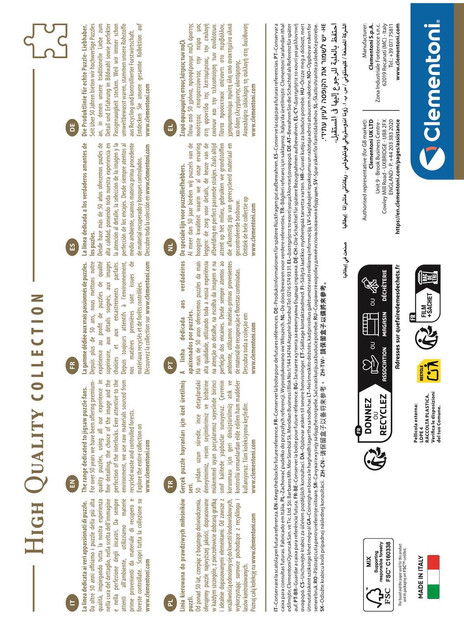 Puzzle 1000 Cult movies E.T. Clementoni
