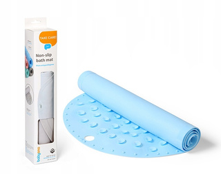 BABYONO Mata ANTYPOŚLIZGOWA Do Kąpieli Wanny 70 x 35 cm NIEBIESKA 0M+ 1346