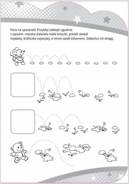 Zdolny 4-latek z naklejkami