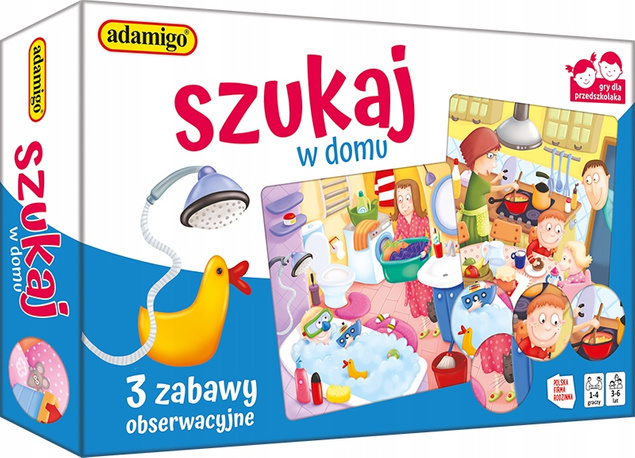 Szukaj W Domu Zestaw Edukacyjny Uczy Myślenia Kojarzenia 3+ Adamigo