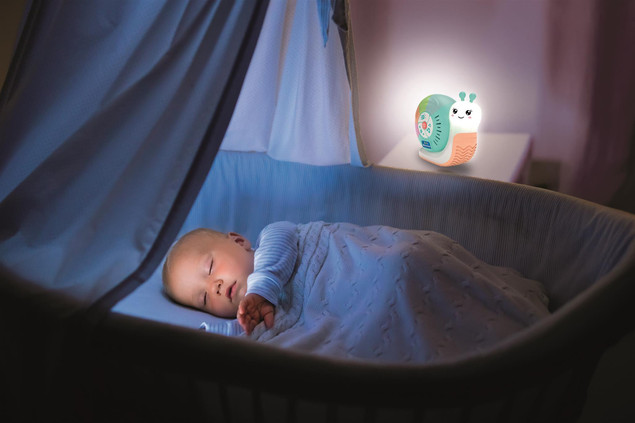 Lampka Nocna Clementoni Ślimak Wielokolorowy z Muzyką i Światłem +0m