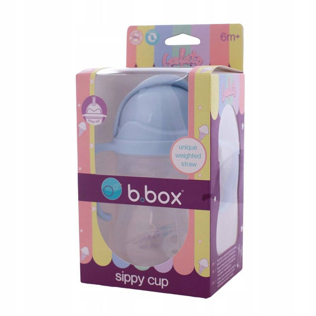 b.box Bidon ze słomką Gelato Bubblegum 6 m+ 240 ml