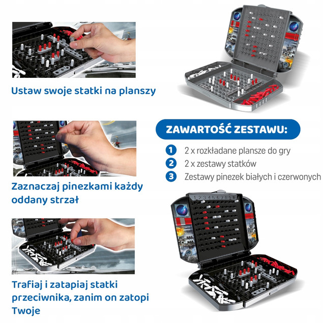 Gra Planszowa Statki Askato - Klasyczna Strategia dla Dzieci 6+