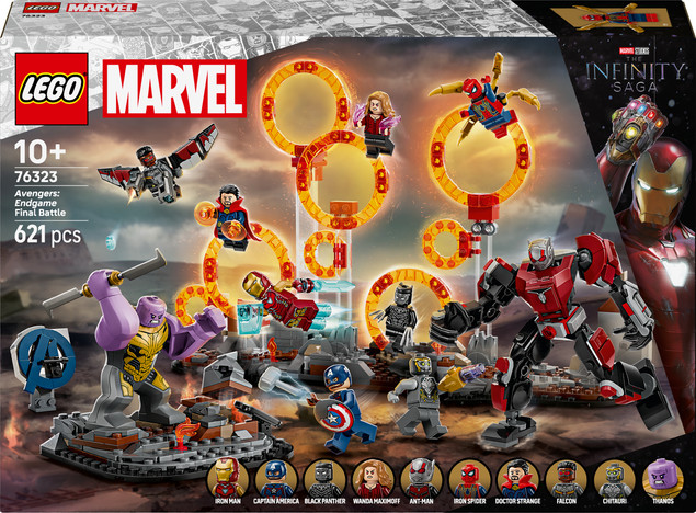 Klocki LEGO Marvel Avengers: Koniec gry – Ostateczna Bitwa 76323 (621 elementów)