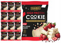 Frank & Oli Protein Cookies Truskawka Biała Czekolada Box 12 szt.