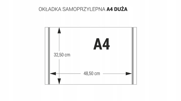 5x Okładka Szkolna Na Zeszyt Książki A4 SAMOPRZYLEPNA 1 szt. Biurfol