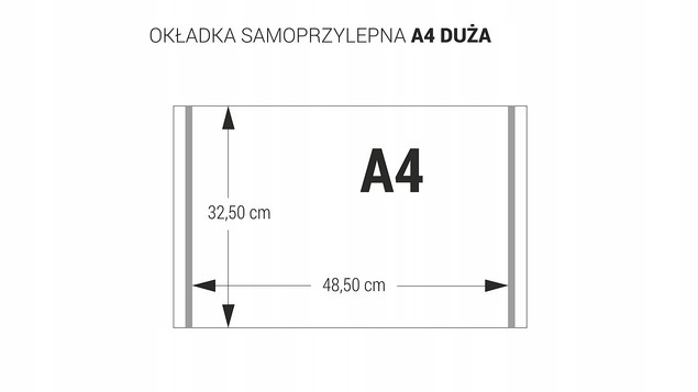 Okładka Szkolna Na Zeszyt Książki A4 SAMOPRZYLEPNA 1 szt. Biurfol