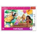 Trefl Puzzle ramkowe 15 el. Disney Princess, Siła uśmiechu