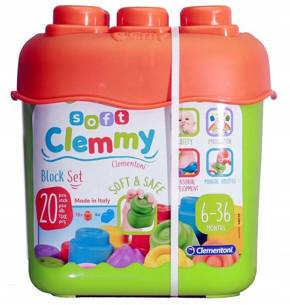 Baby Clemmy Wiaderko Z 20 Klockami Clementoni 14741 OUTLET