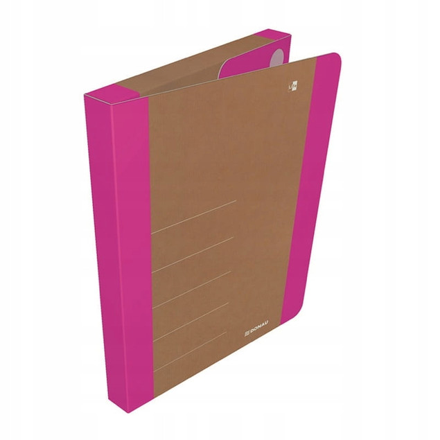 Teczka organizer A4 Donau na rzepy różowa 30mm