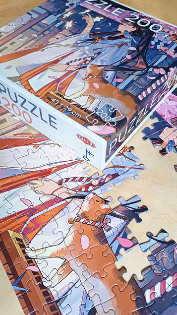 Puzzle Tactic 200 elementów Manga Anime Girl