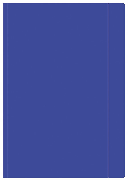 Teczka z Gumką Szkolna Biurowa A4 GRANATOWA Interdruk