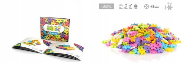 Meli Basic - klocki konstrukcyjne Travel Box 500 elementów (3+)